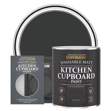 Kitchen Cupboard Paint, Matt Finish - Natural Charcoal