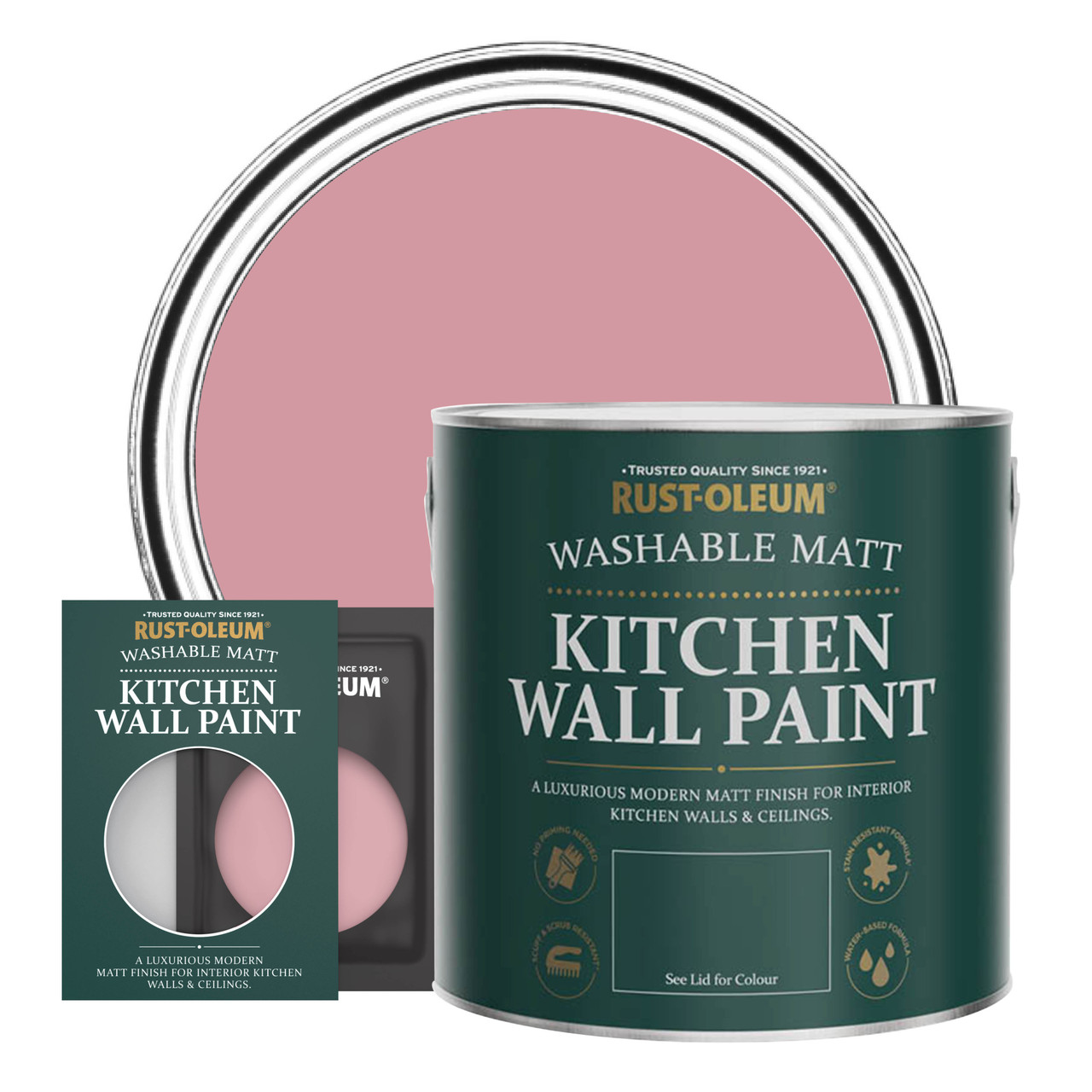 Rust-Oleum Kitchen Wall & Ceiling Paint - DUSKY PINK - 2.5L