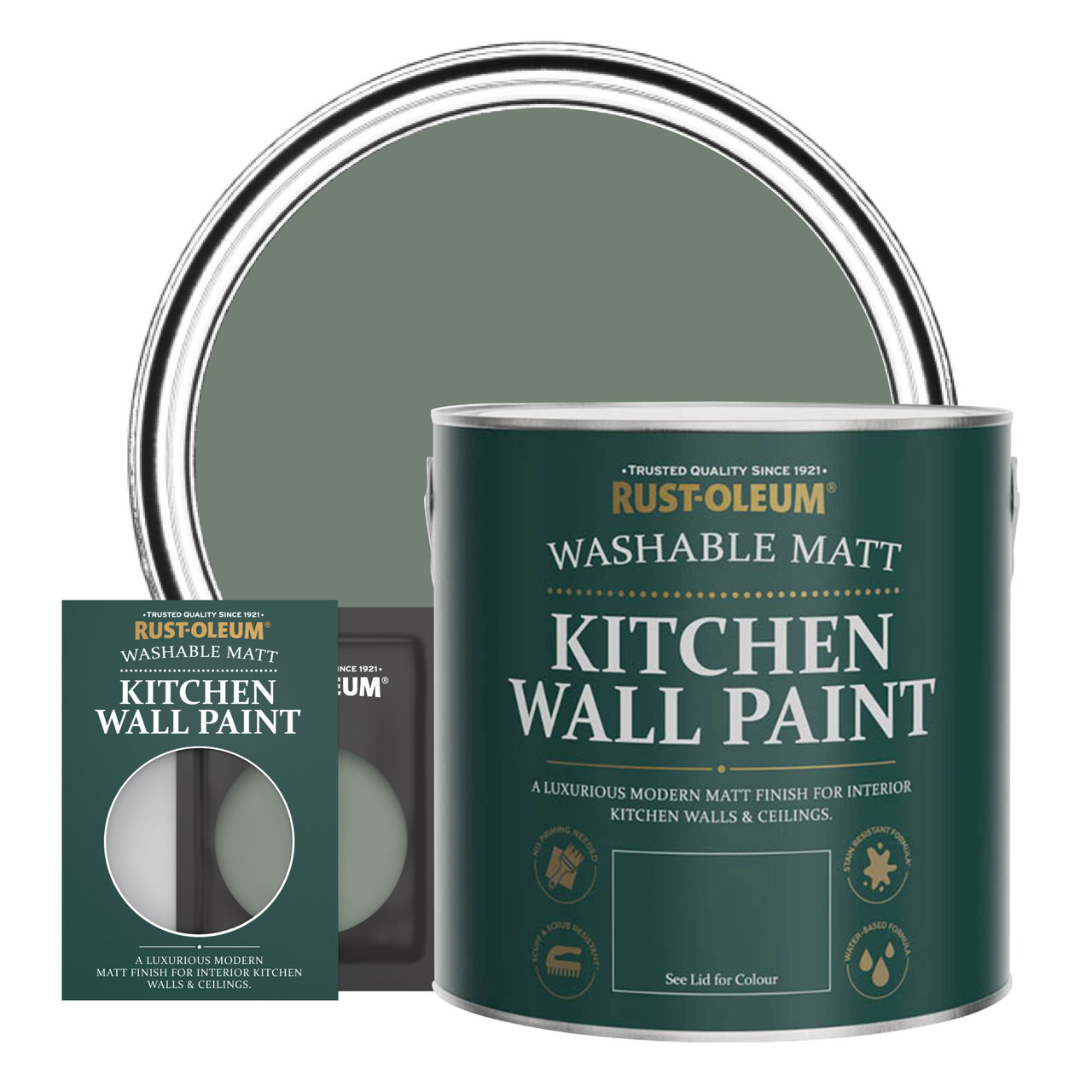 rust-oleum kitchen wall & ceiling paint - serenity - 2.5l