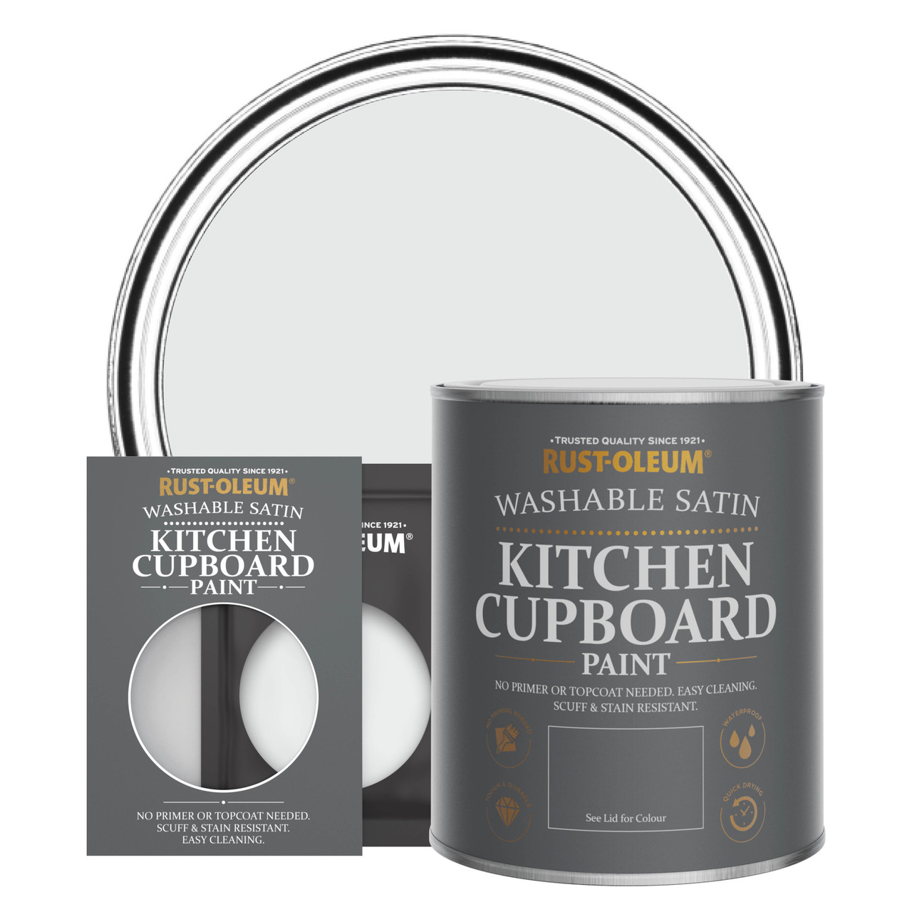 Rust-Oleum Kitchen Cupboard Paint, Satin Finish - MONACO MIST - 750ml