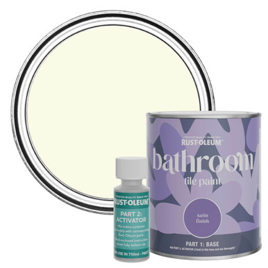 Bathroom Tile Paint, Satin Finish - Shortbread 750ml