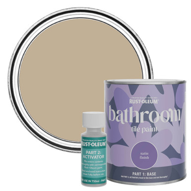 Bathroom Tile Paint, Satin Finish - Salted Caramel 750ml