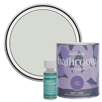 Bathroom Tile Paint, Satin Finish - Winter Grey 750ml