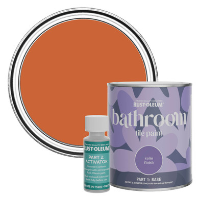 Bathroom Tile Paint, Satin Finish - Tiger Tea 750ml