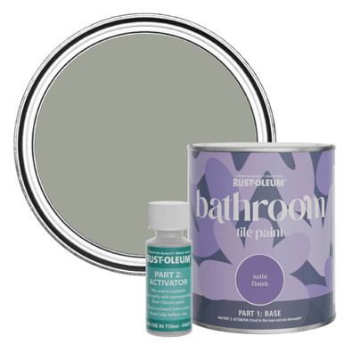 Bathroom Tile Paint, Satin Finish - Tea Leaf 750ml
