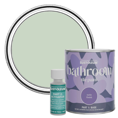 Bathroom Tile Paint, Satin Finish - Laurel Green 750ml