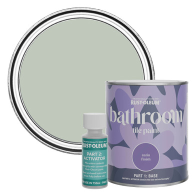 Bathroom Tile Paint, Satin Finish - Chalk Green 750ml