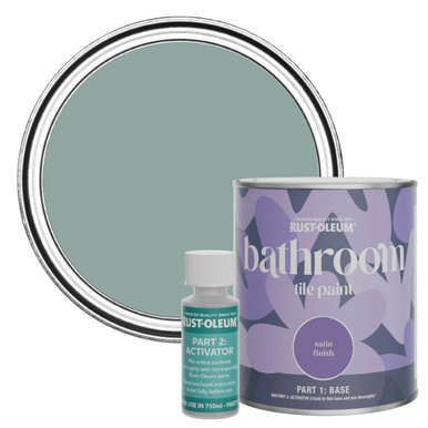 Bathroom Tile Paint, Satin Finish - Gresham Blue 750ml