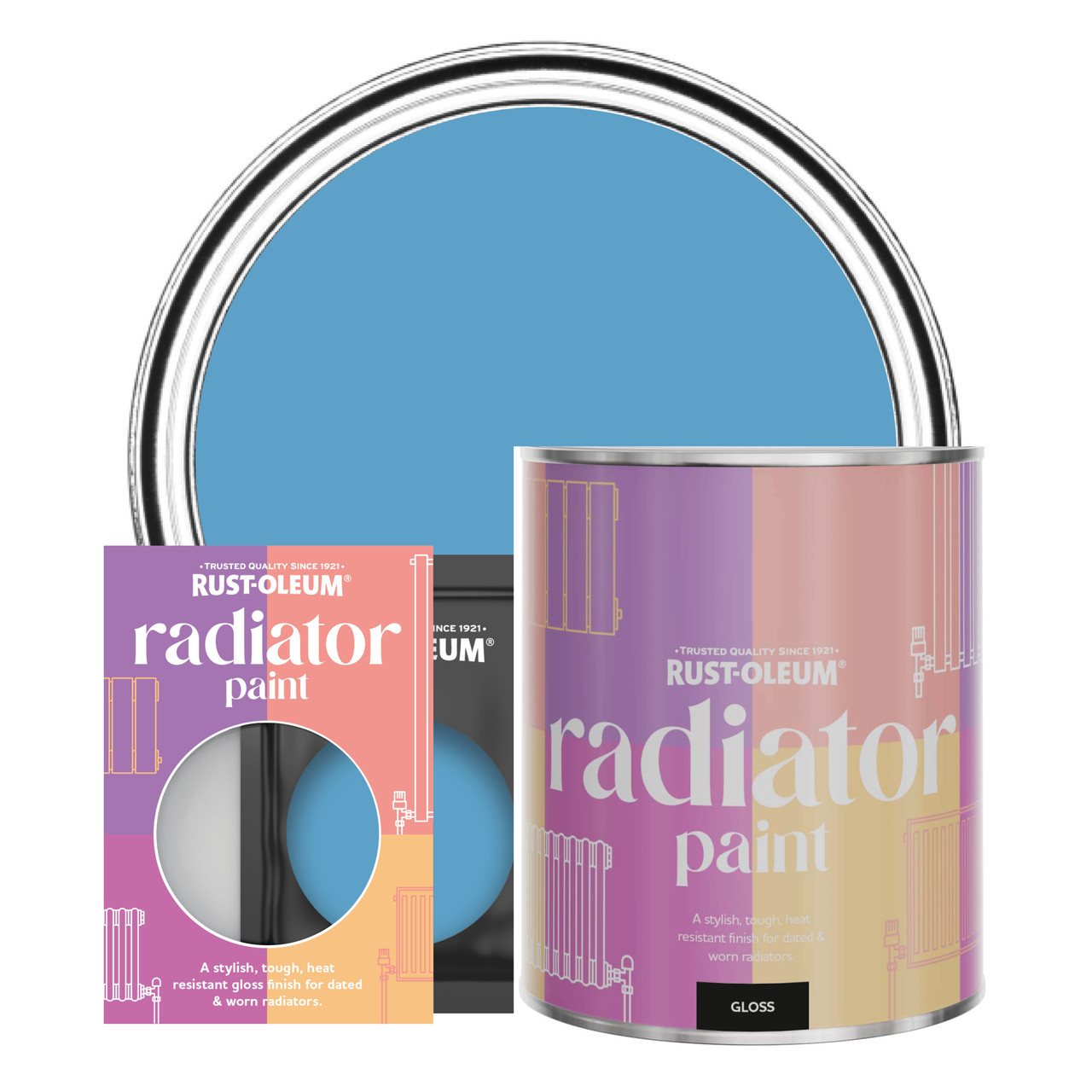 rust oleum radiator paint cornflower blue 750ml Rust oleum radiator