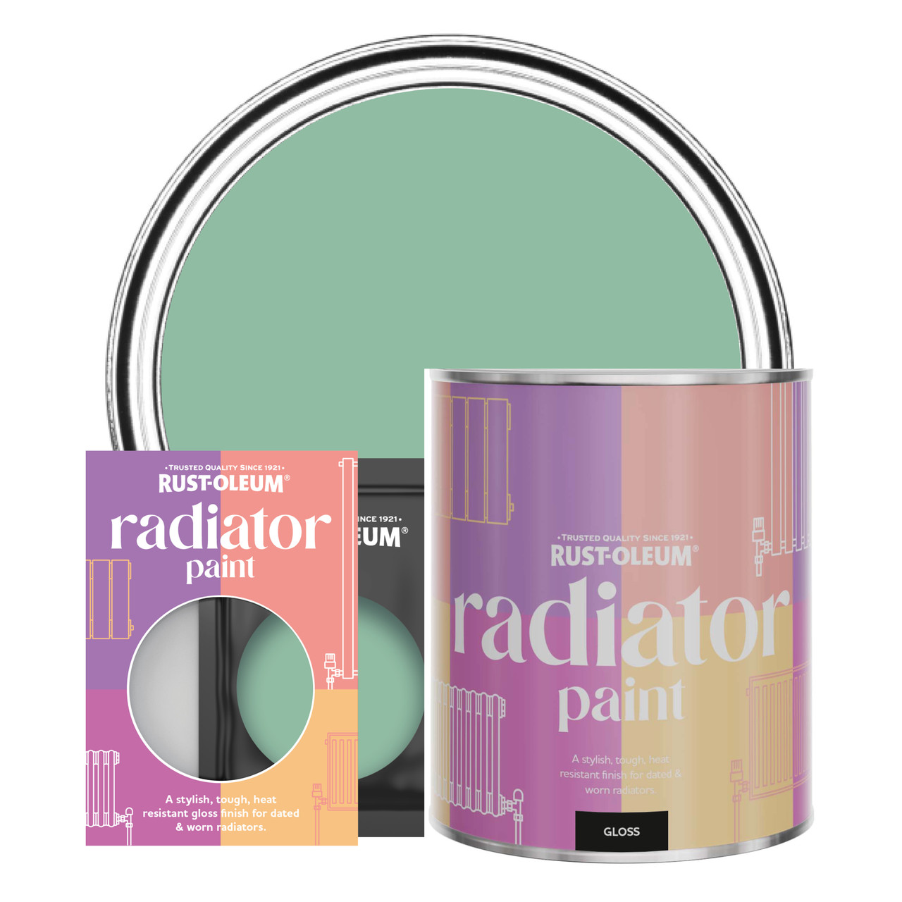 rust-oleum radiator paint, gloss finish - wanderlust - 750ml