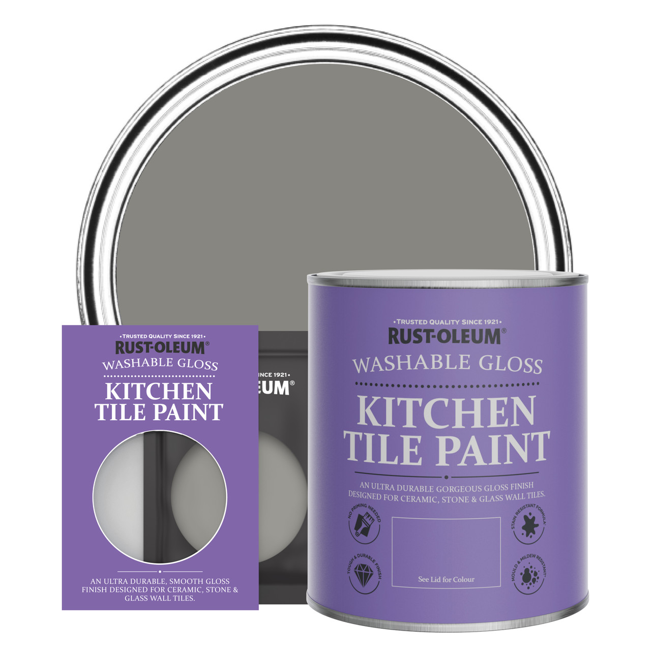 rust-oleum kitchen tile paint, gloss finish - art school - 750ml