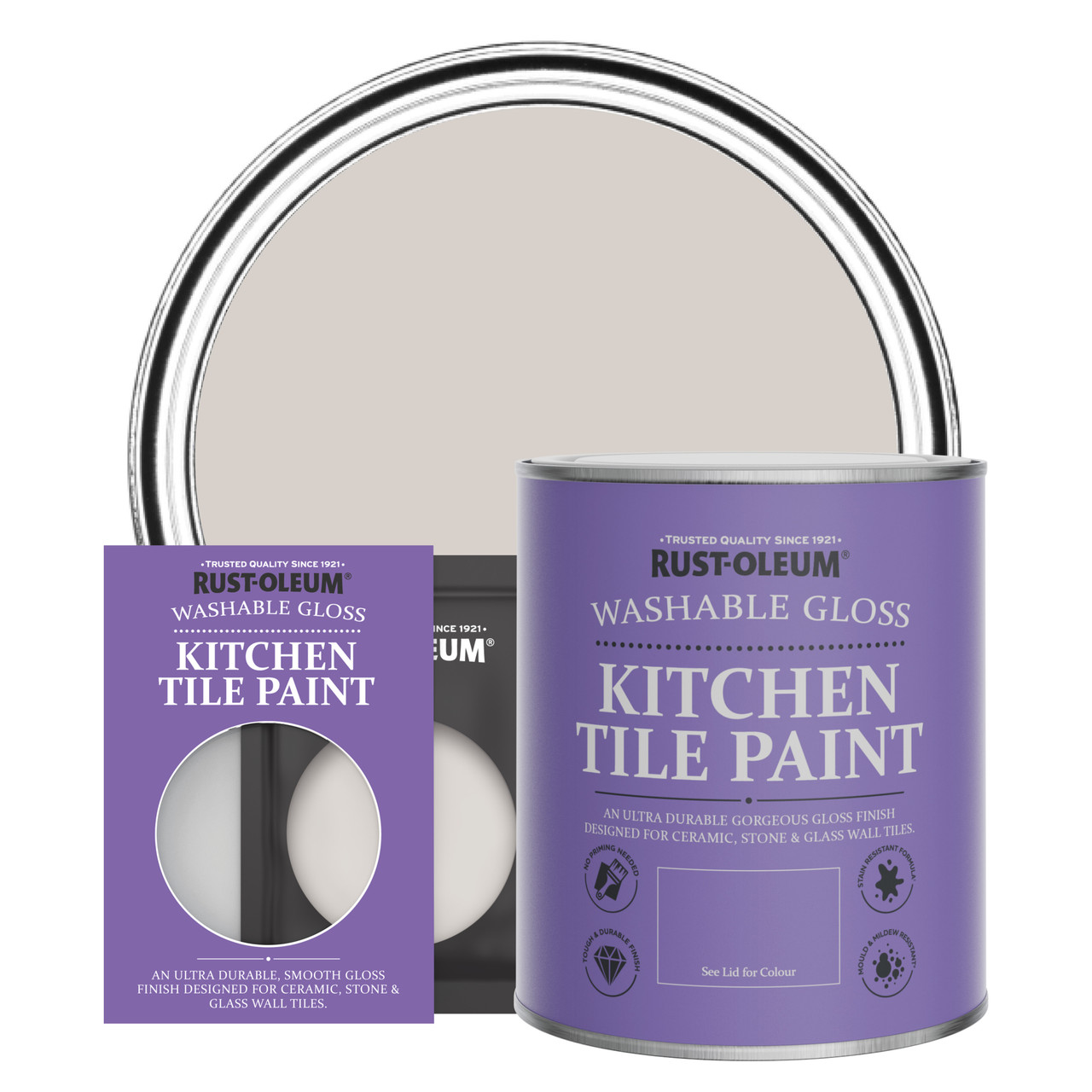 rust-oleum kitchen tile paint, gloss finish - babushka - 750ml