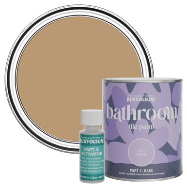 Bathroom Tile Paint, Matt Finish - Fired Clay 750ml