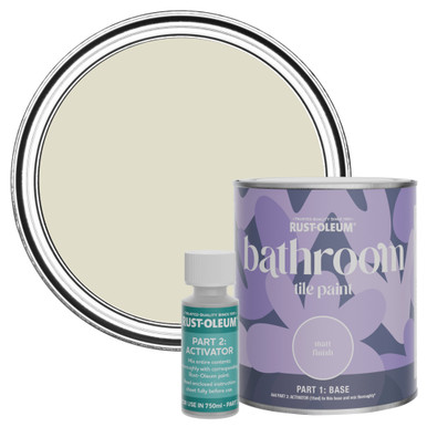 Bathroom Tile Paint, Matt Finish - Relaxed Oats 750ml