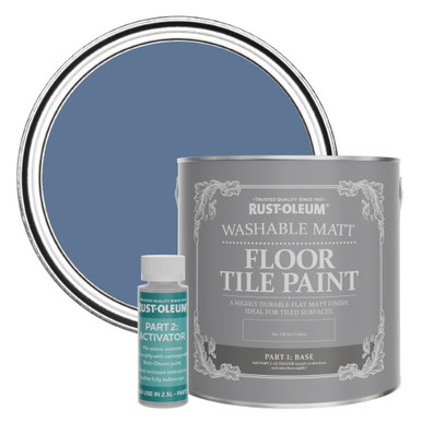 Floor Tile Paint, Matt Finish - Blue River 2.5L
