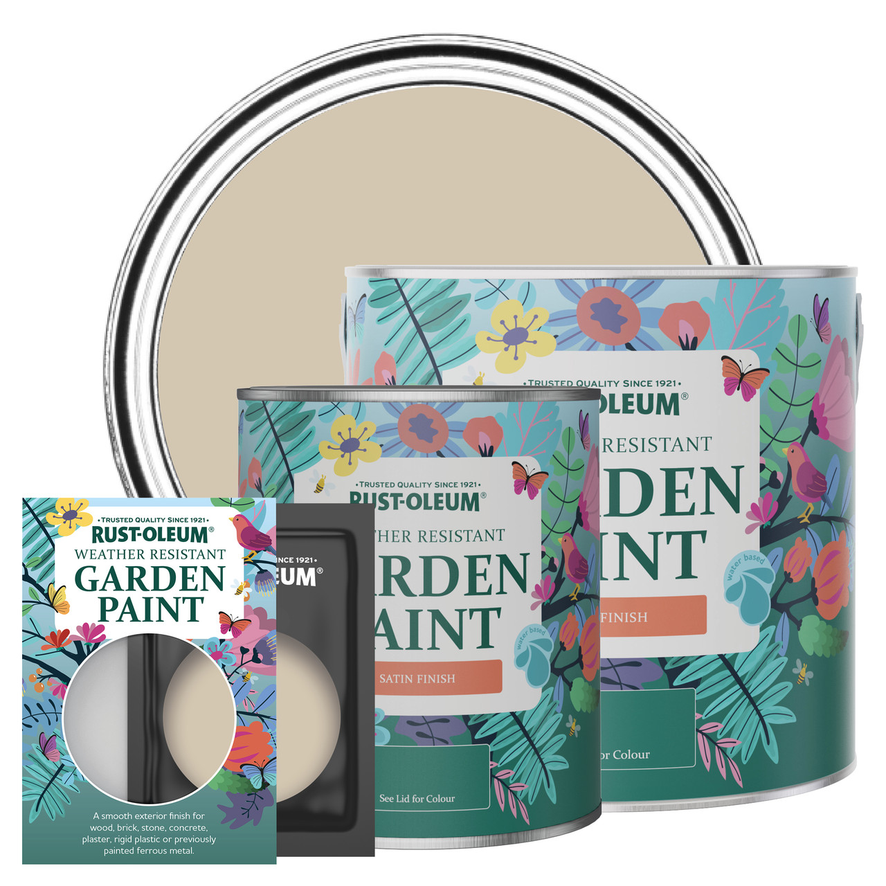 Rust-Oleum Garden Paint, Satin Finish - BUTTERSCOTCH - 750ml