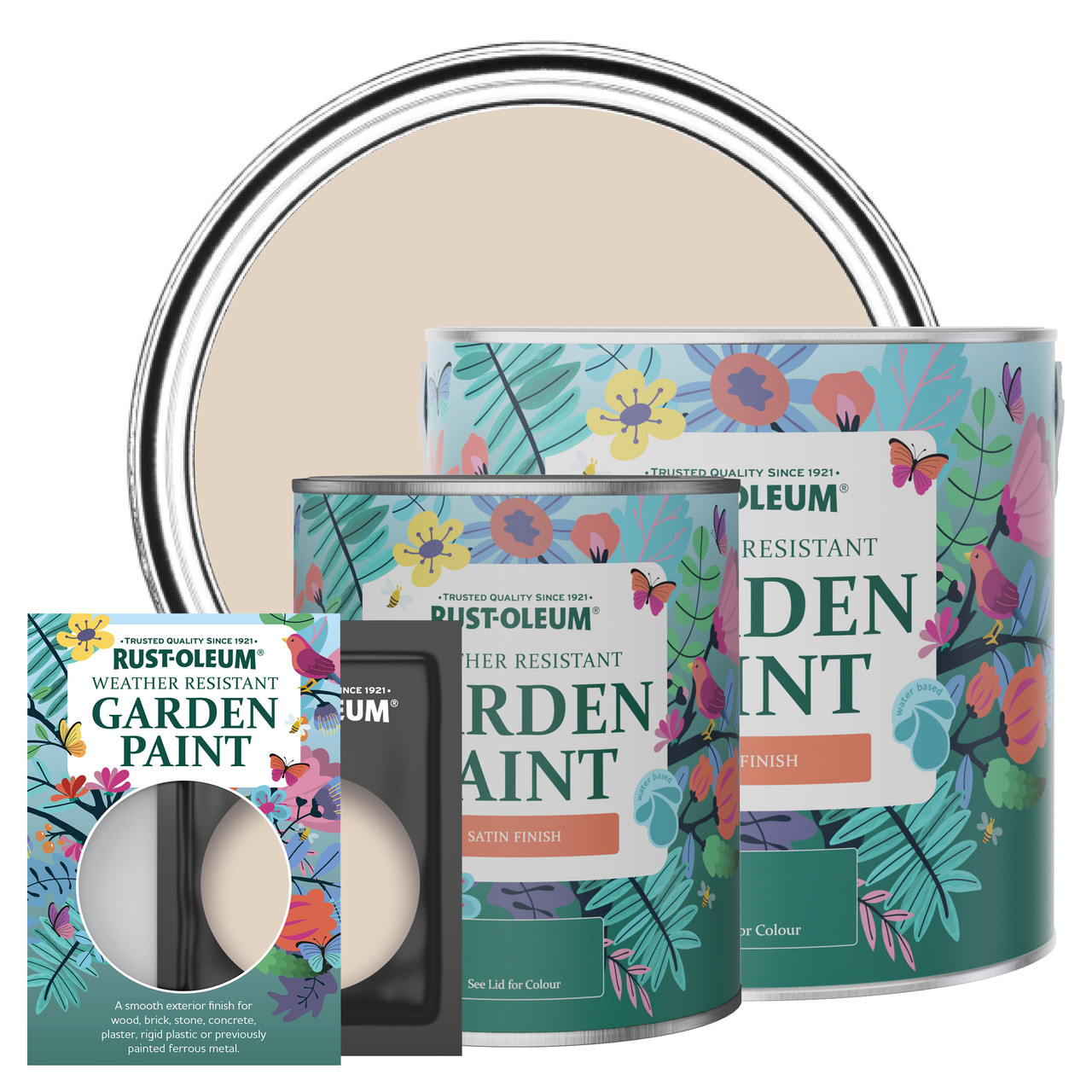 Rust-Oleum Garden Paint, Satin Finish - HOMESPUN - 2.5L