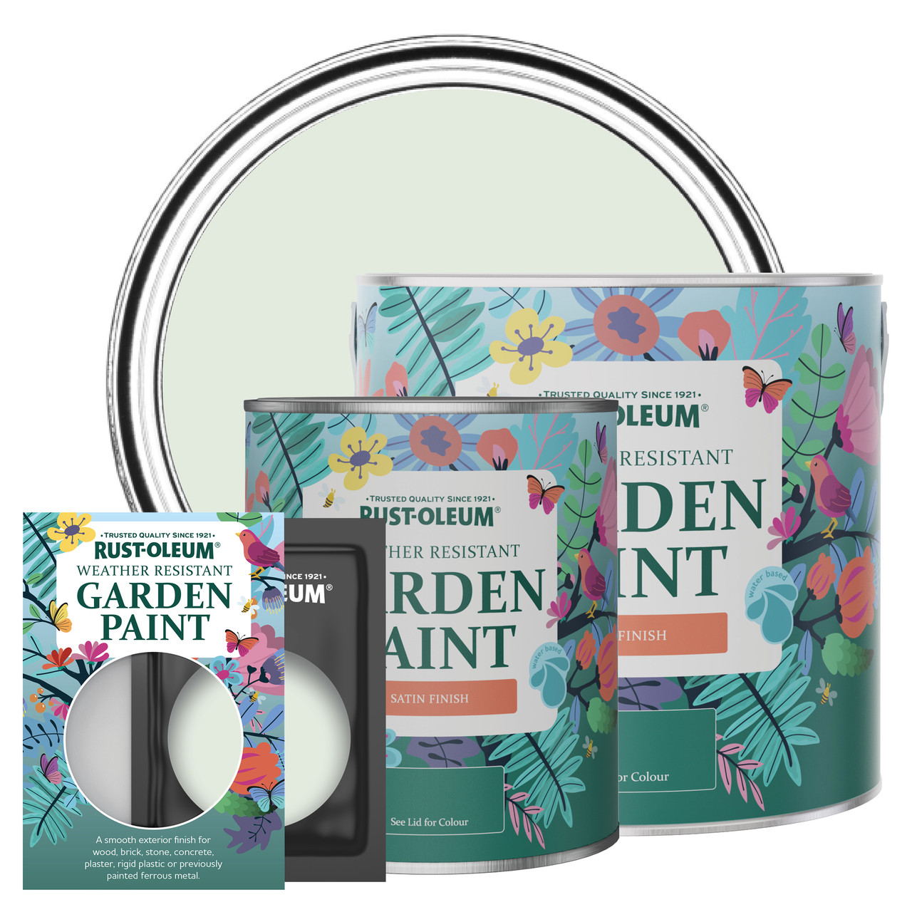 Rust-Oleum Garden Paint, Satin Finish - SAGE MIST - 2.5L