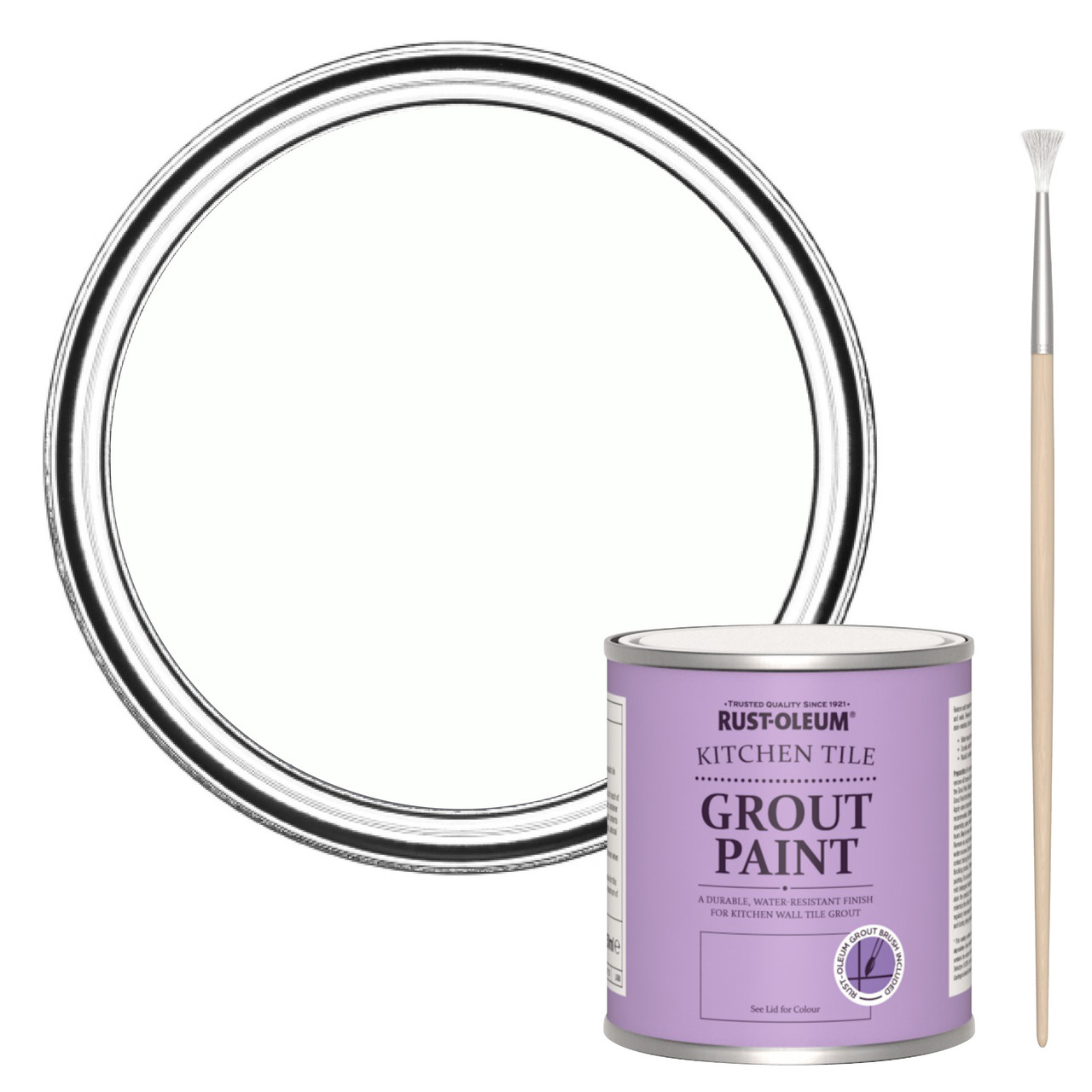Rust-Oleum Kitchen Grout Paint - Chalk White 250ml -