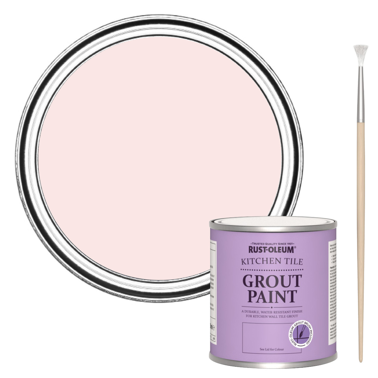 rust-oleum kitchen grout paint - strawberry vanilla 250ml -