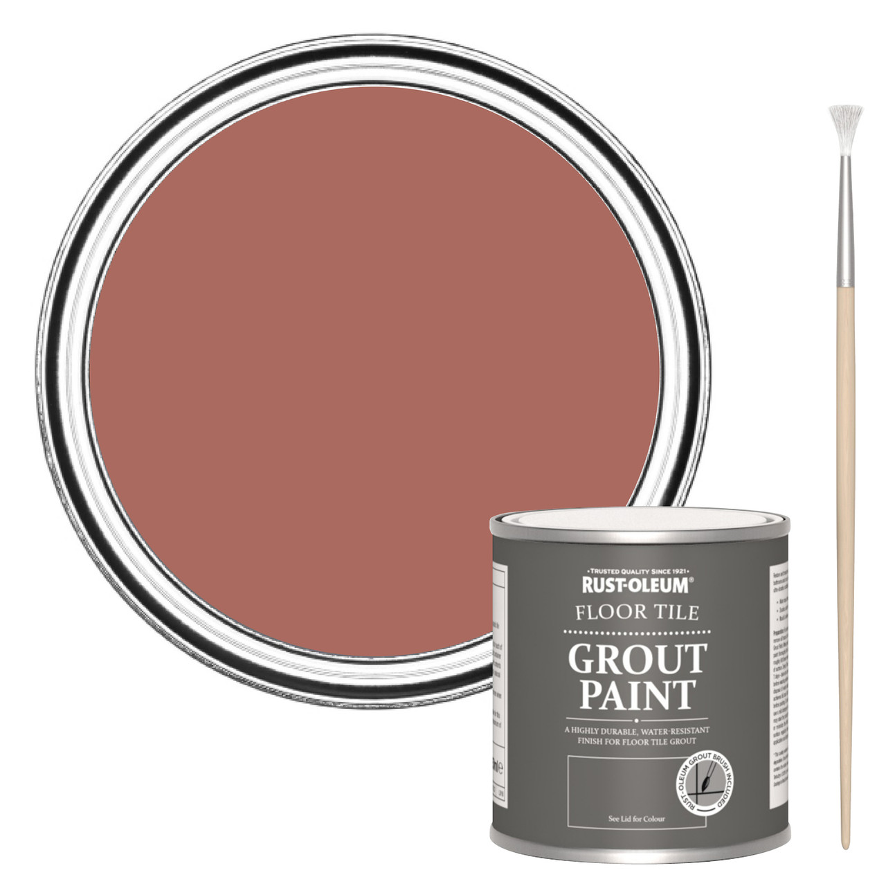 rust-oleum floor grout paint - salmon 250ml -