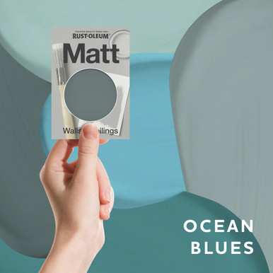 Wall & Ceiling Matt Emulsion Paint Samples - Ocean Blues Tester Box