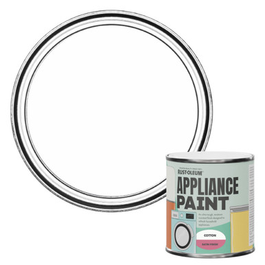 Appliance Paint, Satin Finish - Cotton (White) 250ml