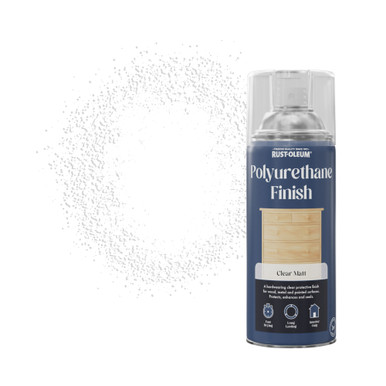Polyurethane Varnish Spray Paint, Matt Finish - Clear 400ml
