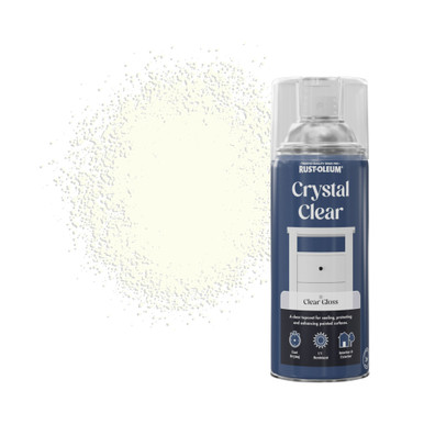 Crystal Clear Spray Paint, Gloss Finish 400ml