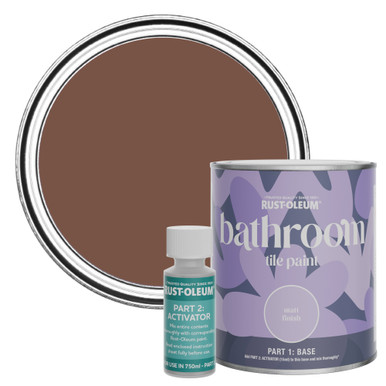 Bathroom Tile Paint, Matt Finish -  Faded ember 750ml
