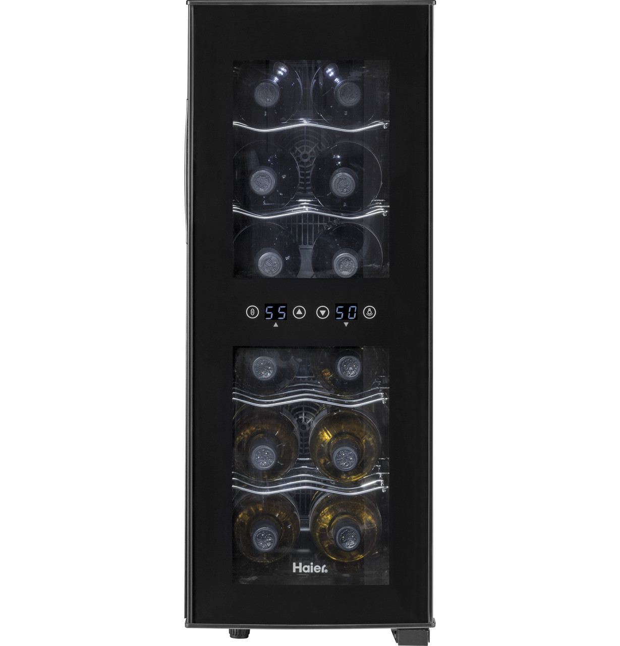 12-Bottle, Dual-Zone Wine Cellar - HVTEC12DABS - Haier Appliances 12-Bottle, Dual-Zone Wine Cellar - HVTEC12DABS - Haier Appliances