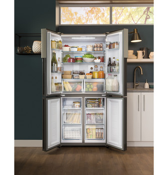 Haier ENERGY STAR® 16.8 Cu. Ft. Quad Door Refrigerator 