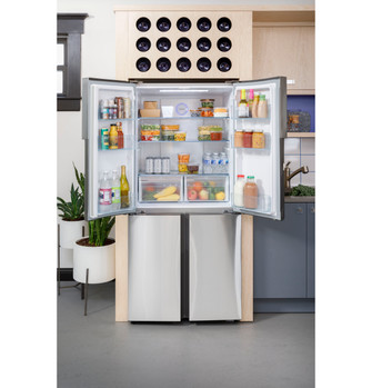 Haier ENERGY STAR® 16.8 Cu. Ft. Quad Door Refrigerator 