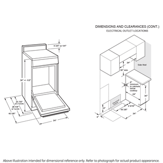 Stove, Range Clearances Dimensions & Drawings