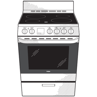 24 2.9 Cu. Ft. Electric Range - QAS740RMSS - Haier Appliances