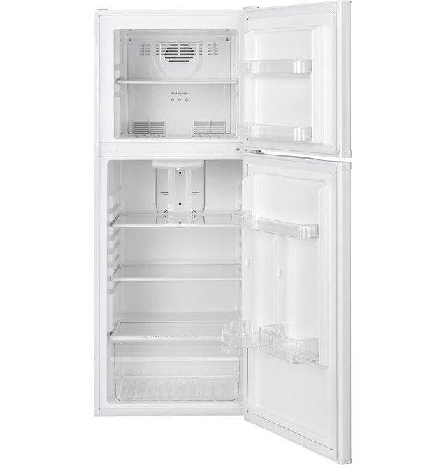 Haier HA10TG21SS 24 Inch, 9.8 Cu. Ft. Freestanding Counter Depth Top Freezer  Refrigerator in Stainless Steel
