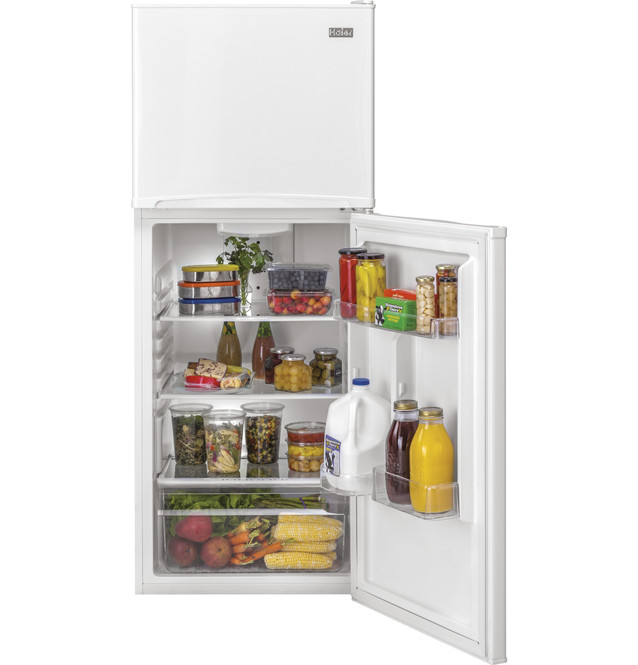 9.8 Cu. Ft. Top Freezer Refrigerator - HA10TG21SW - Haier Appliances