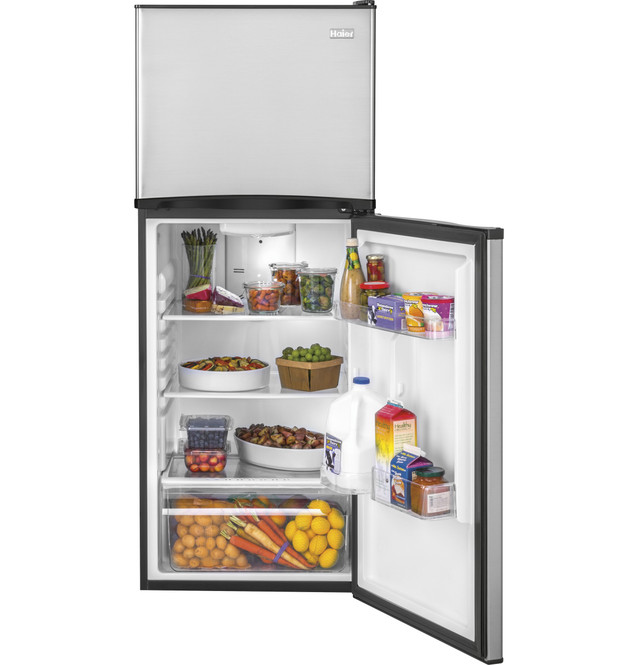 9.8 Cu. Ft. Top Freezer Refrigerator - HA10TG21SS - Haier Appliances