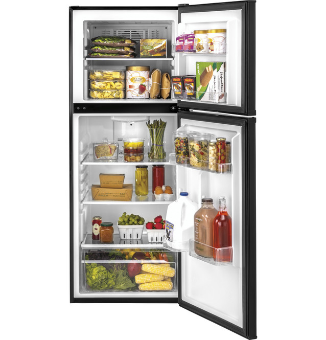 Haier - 9.8 Cu. Ft. Top-Freezer Refrigerator - Stainless steel - Appliance  Oasis