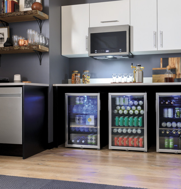 150-Can Beverage Center - HEBF100BXS - Haier Appliances