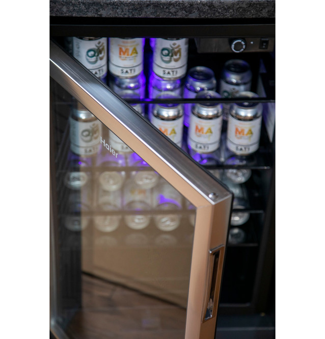 150-Can Beverage Center - HEBF100BXS - Haier Appliances