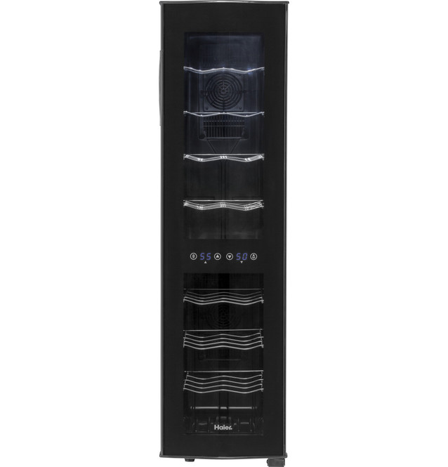 18-Bottle, Dual-Zone Wine Cellar - HVTEC18DABS - Haier Appliances