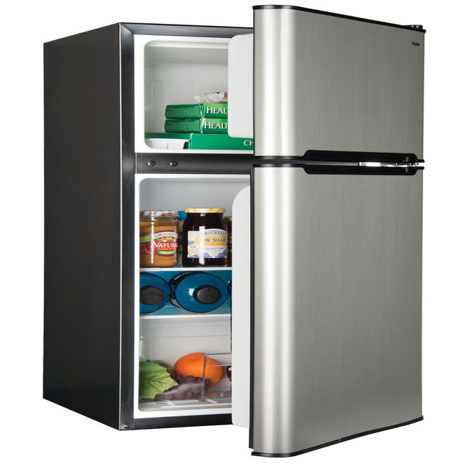 3.2-Cu.-Ft. Compact Refrigerator/Freezer - HC31TG42SV - Haier Appliances
