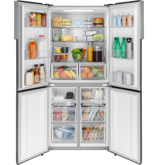ID:G991560　４．５Ｋ（２０２０年ハイアール製） Haier ENERGY STAR® 16.8 Cu. Ft. Quad Door Refrigerator