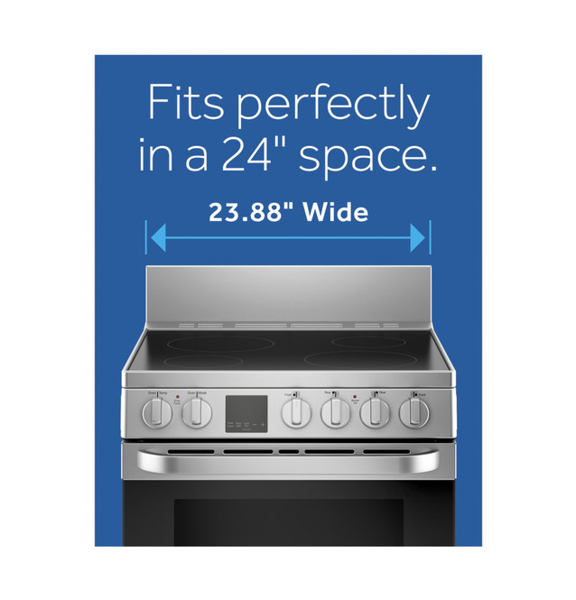 24 2.9 Cu. Ft. Electric Range - QAS740RMSS - Haier Appliances