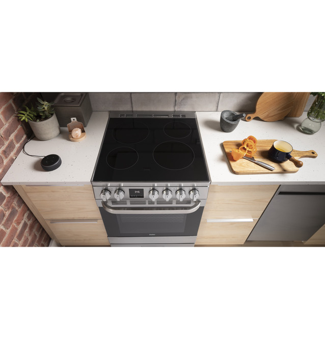 24 2.9 Cu. Ft. Electric Range - QAS740RMSS - Haier Appliances