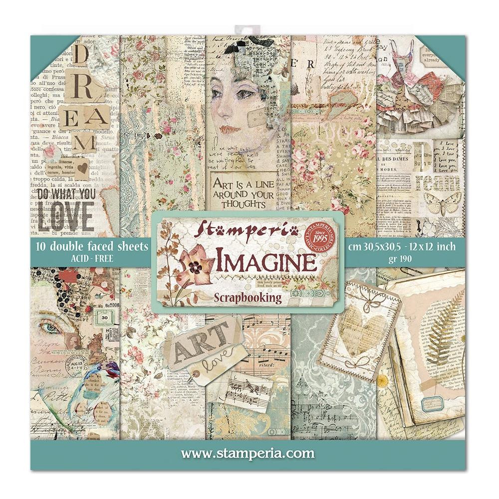 Download Card Making Stationery Materials New Stamperia Passion Paperpad Junk Journal Kit Scrapbook 12 X 12 Cardstock