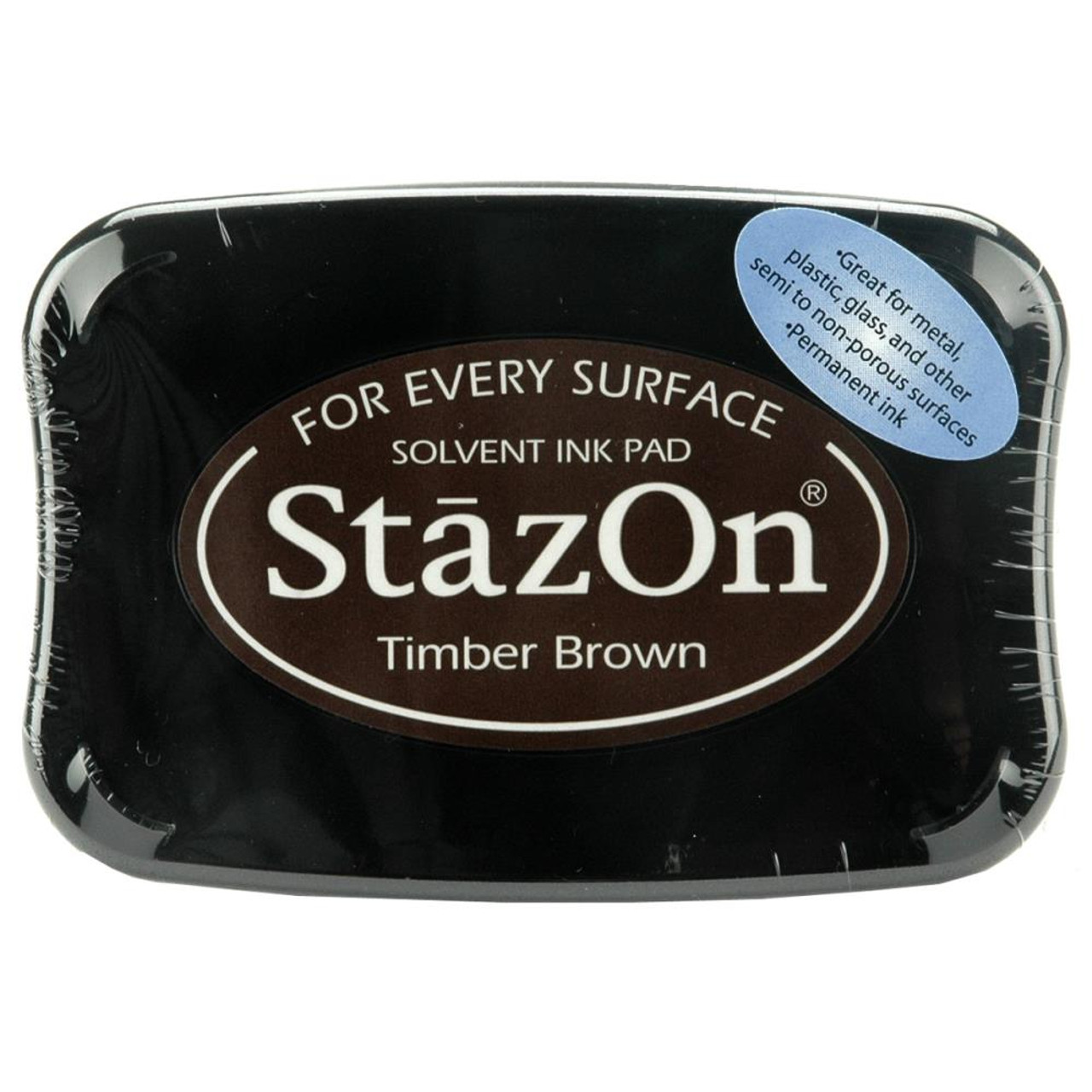 Tsukineko Nom252620 StazOn Solvent Inkpad Timber Brown for sale online