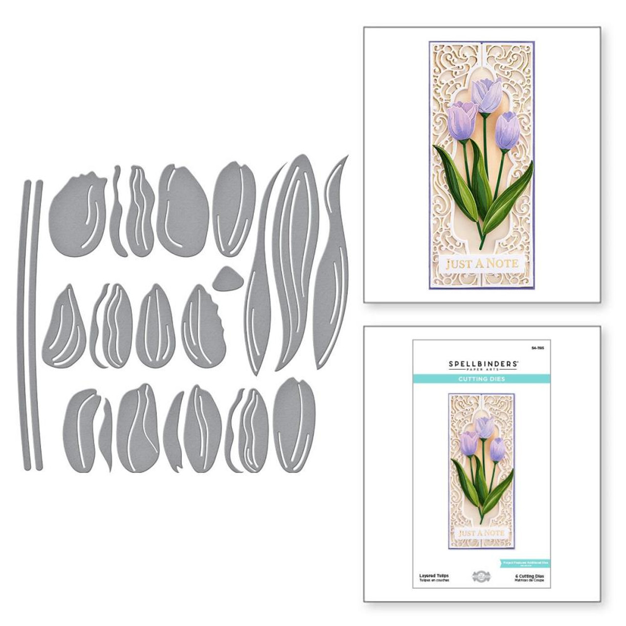 Wonderful Tulips Layered Stencils | Spellbinders