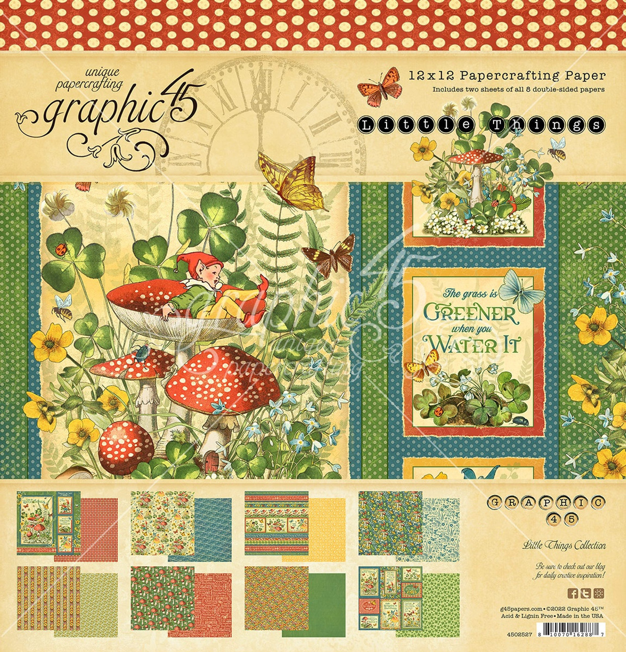 Graphic 45 Paper Pack - 12x12 - Life is Abundant